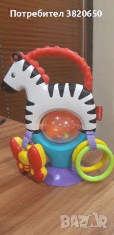 Играчка Fisher Price, Зебра с активности, снимка 1 - Дрънкалки и чесалки - 45389499