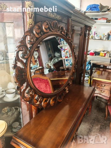 Барокова конзола с огледало , снимка 5 - Секции и витрини - 53980197