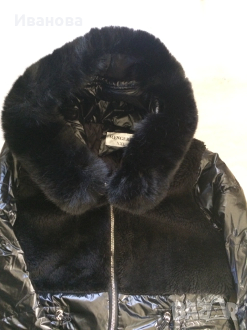 Чисто ново зимно черно яке с качулка., снимка 5 - Якета - 53389792
