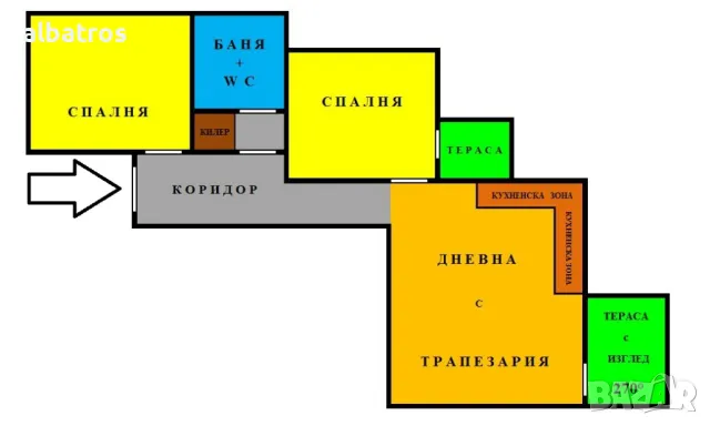 Тристаен апартамент-97кв.м кв.Левски, снимка 15 - Aпартаменти - 39706192