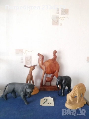 Стари дървени статуи на животни, от различни автори, години, държави. , снимка 7 - Статуетки - 52544011