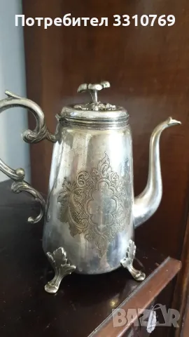 Рядка находка-красив посребрен чайник , снимка 1