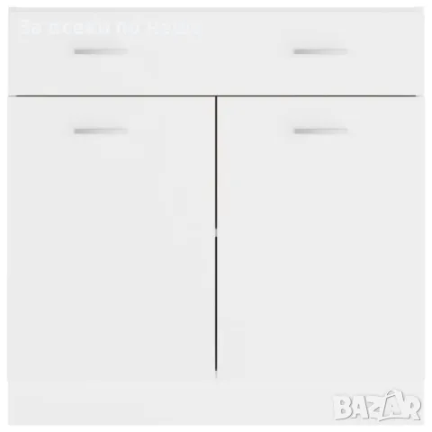 Долен Шкаф С Чекмедже, Бял, 80x46x81,5 см, ПДЧ Код P466, снимка 4 - Шкафове - 50260369