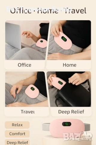 Нова Подгряваща подложка за корем и кръст с вибрации 4 режима за жени, снимка 9 - Други - 53692971