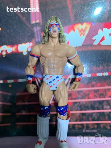 Екшън фигура WWE The Ultimate Warrior Legends Mattel Classic Superstars WWF figure играчка White, снимка 4 - Колекции - 49145279