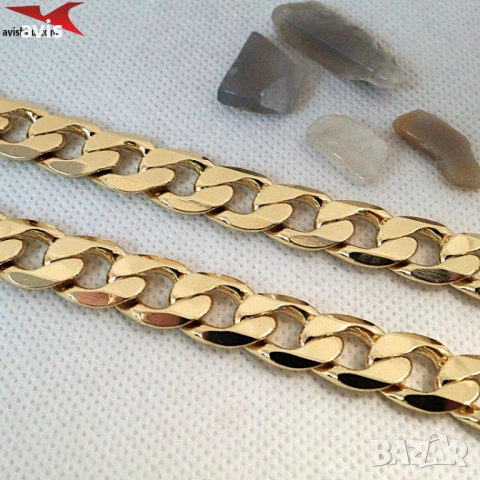 Синджир с 14К златно покритие 254564, снимка 2 - Колиета, медальони, синджири - 52953800