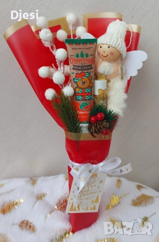 Коледно букетче, снимка 3 - Коледни подаръци - 52679333