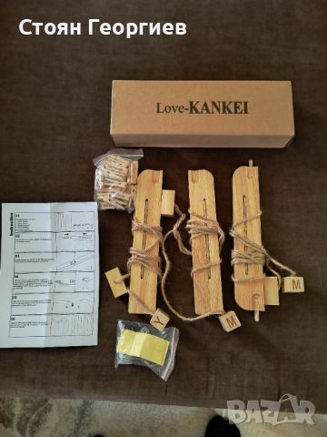 Чисто нова Дървена колажна рамка за картина Love-Kankei с 30 малки дървени щипки, снимка 4 - Други стоки за дома - 45195085