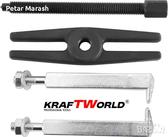 Комплект за демонтаж на лагери 30–70 мм KraftWorld Pro (14 части), снимка 7 - Куфари с инструменти - 50633616
