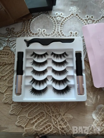   5 чифта магнитни изкуствени мигли с очна линия 