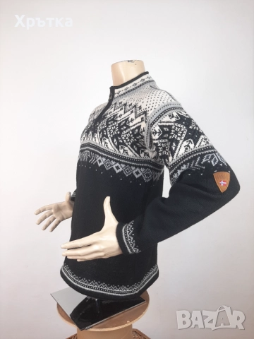 Dale of Norway Vail - Оригинален мъжки пуловер с цип размер S, снимка 4 - Пуловери - 52515126