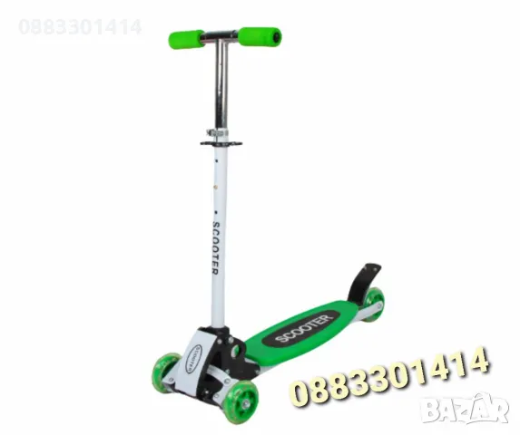 Сгъваема тротинетка, Светещи колела , снимка 2 - Други спортове - 50215584