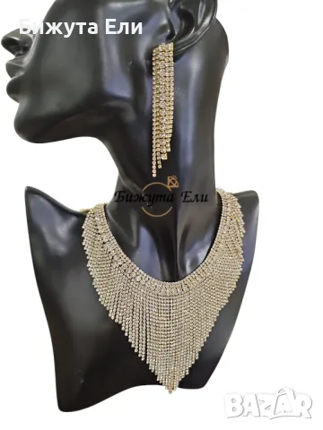 Колие с обеци Мирела , снимка 3 - Колиета, медальони, синджири - 50074948