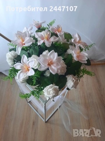 Сватбена украса, снимка 3 - Сватбени аксесоари - 53933922