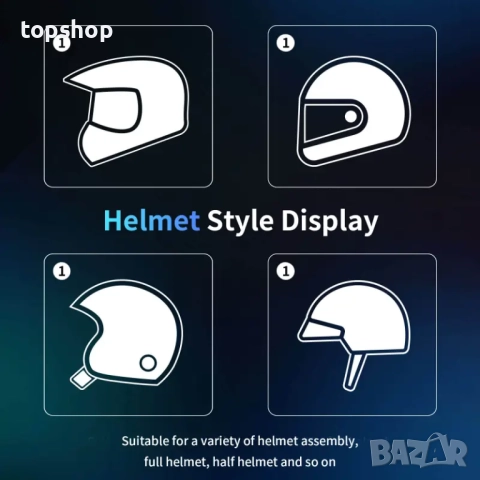 Чисто нови 2 интерком с за 10 човека Fodsports FX7 10 Riders Mesh Bluetooth слушалки за мотоциклет.., снимка 8 - Аксесоари и консумативи - 51881506