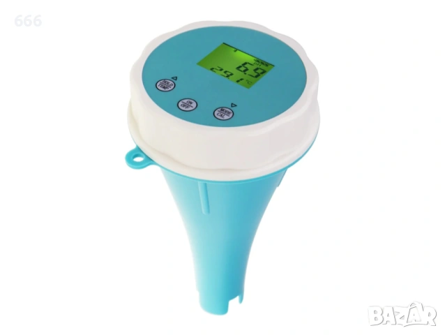 Bluetooth 6 в 1 плаващ монитор за електропроводимост / соленост / pH / ORP / температура / хлор, инт