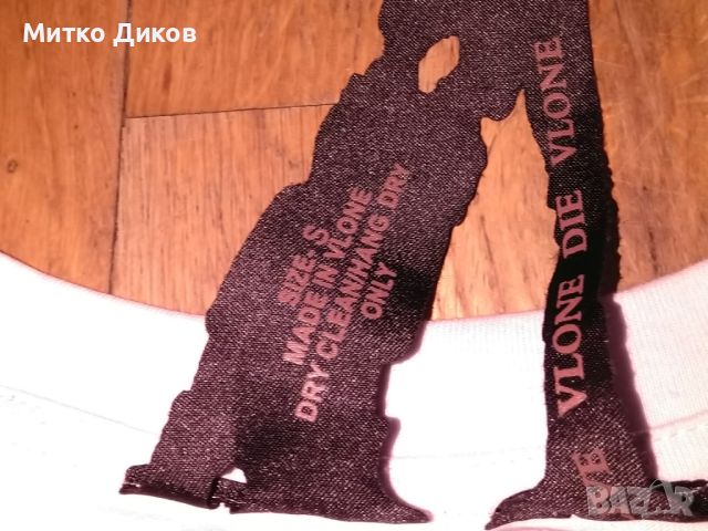 Vlone маркова тениска Never Broke Again made in USA размер С отлична m, снимка 3 - Тениски - 45586396