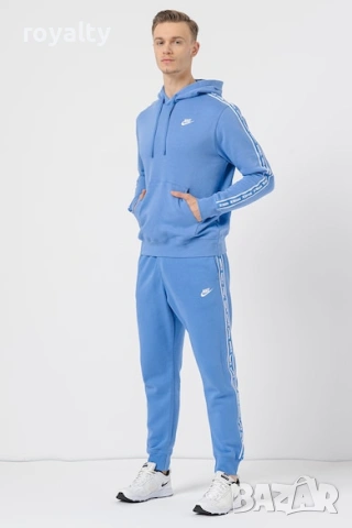 Nike Нов Оригинален Мъжки Син Екип Найк 