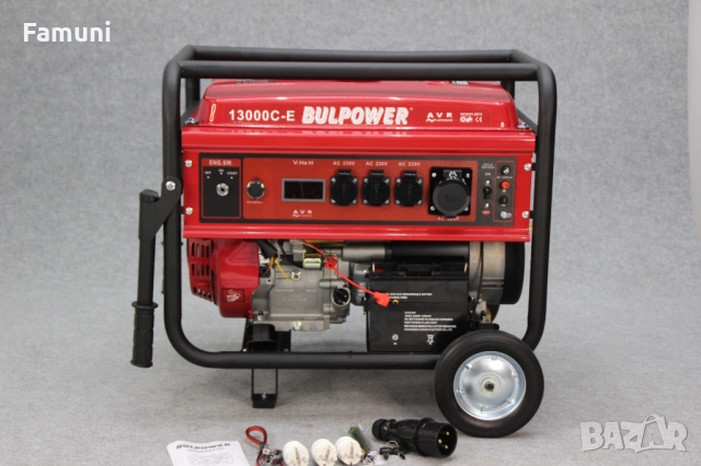 ТРИФАЗЕН Генератор За Ток 10kW+АТС ТАБЛО - Бензин, снимка 7 - Генератори - 53015562