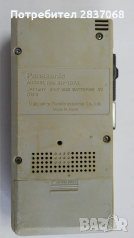 диктофон Panasonic RN-107A,Japan, снимка 6 - Радиокасетофони, транзистори - 54270372
