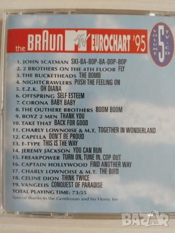 MTV Eurochart '95 - Volume 5 оригинален диск музика, снимка 2 - CD дискове - 53328717