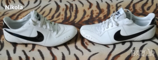 NIKE/НАЙК-Оригинални Бели Маратонки-Обувки Изработени от Много Здрава Естествена Кожа !, снимка 2 - Спортни обувки - 51845167