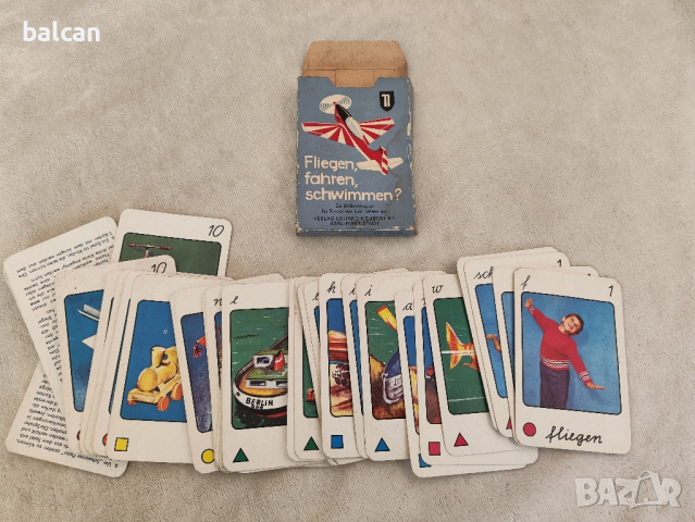 Стари детски карти за игра ГДР, снимка 2 - Антикварни и старинни предмети - 44991435