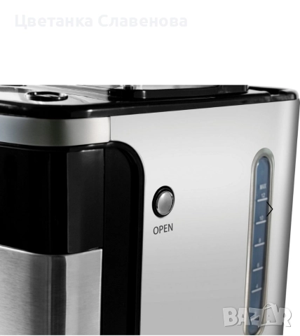 Кафе машина с мелачка HCMG105015SD 1.5л, хартиен филтър 1x4, с LCD дисплей и таймер, снимка 6 - Кафемашини - 52529927