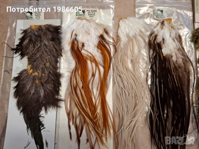 Материали за изкуствени мухи - седла, снимка 3 - Такъми - 54161353