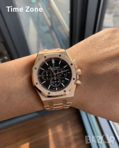 Audemars Piguet Royal Oak Chronograph 41mm Rose Gold Black Dial Различни Варианти, снимка 11 - Мъжки - 48183833