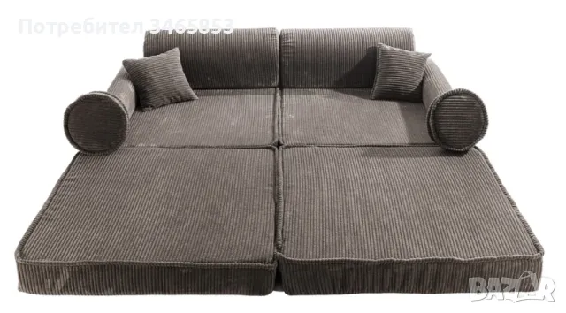 Диван за детска стая 160x80cм. - Диван за игра за деца, Montessori Детски диван с функция сън , снимка 5 - Мебели за детската стая - 49186203