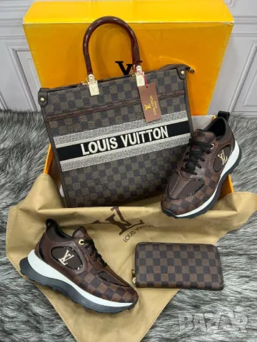 дамски маратонки, чанта / раница и портмоне louis vuitton , снимка 15 - Чанти - 46877778