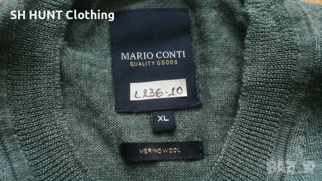 MARIO CONTI BERTO 100% Merino Wool размер L / XL блуза 100% Мерино Вълна - 1280, снимка 6 - Пуловери - 51133147