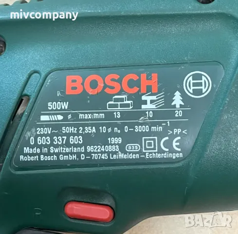 Бормашина Bosch PSB 500 RE, снимка 3 - Бормашини - 46850161