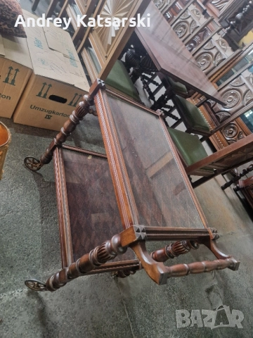 Много Красив и Стилен Комплект от Старинни Махагонови Мебели - Стил БАСК , снимка 11 - Други - 51878686