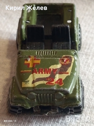 Метална количка Военен джип Army 24 винтидж модел за КОЛЕКЦИЯ ДЕКОРАЦИЯ 28429, снимка 3 - Колекции - 53557507
