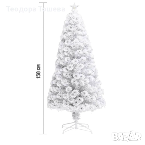 Изкуствена коледна елха бяла