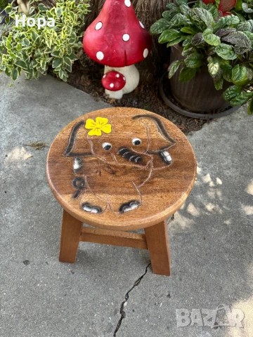 Столче /Табуретка от тиково дърво, снимка 14 - Декорация за дома - 35763318