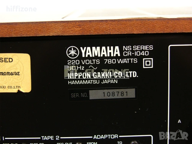 Ресивър  Yamaha cr-1040 , снимка 7 - Ресийвъри, усилватели, смесителни пултове - 54054750