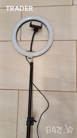 LED ринг лампа осветление за снимане със стойка Ring Light трипод, снимка 4 - Селфи стикове, аксесоари - 40796327
