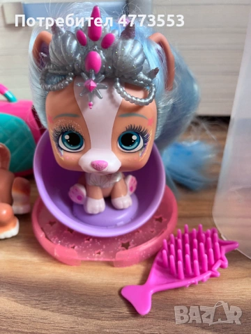 Модно кученце VIP Pets и две кучета Pet Planet, снимка 2 - Кукли - 54011955