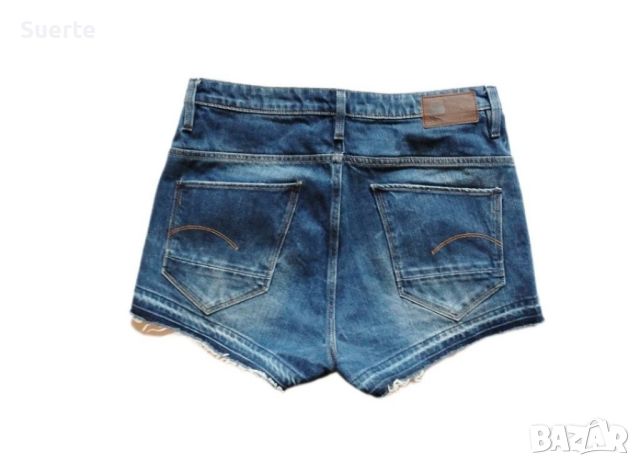 g star raw дамски къси дънкови панталони, снимка 2 - Къси панталони и бермуди - 46012251