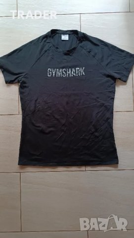 Черна тениска с къс ръкав GYMSHARK, снимка 2 - Тениски - 39823180