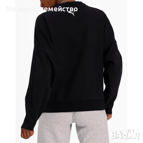 Дамска блуза PUMA Evide Crew Blouse Black, снимка 2 - Блузи с дълъг ръкав и пуловери - 46856168