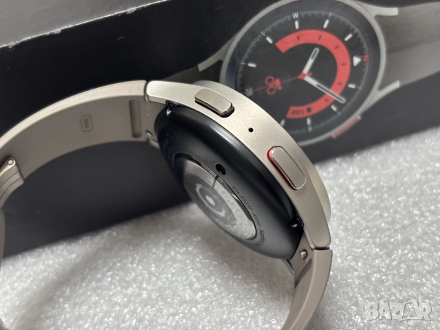 КАТО НОВ! Смарт часовник Samsung Galaxy Watch5 Pro 45mm Gray Titanium,1.4", снимка 8 - Смарт часовници - 52390849