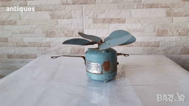 Стар вентилатор - ЕЛПРОМ - 220V - 24W - 1981г., снимка 4 - Антикварни и старинни предмети - 53019332