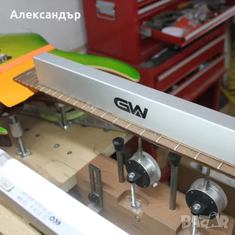 Комплект за подравняване на китарни прагчета Fret level beam 1X 200mm + 1X 400mm, снимка 1 - Китари - 48123092