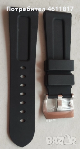 Силиконова каишка за Panerai 24 и 26мм, снимка 7 - Каишки за часовници - 52077793