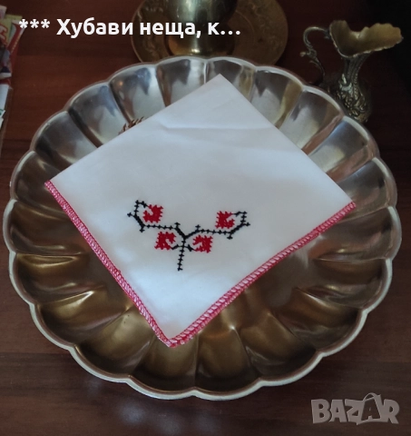 👌Красиви ръчно печатени кърпички -свадба-кръщне-празник-  💥 5 броя естествена коприна 💥, снимка 11 - Сватбени аксесоари - 22346987