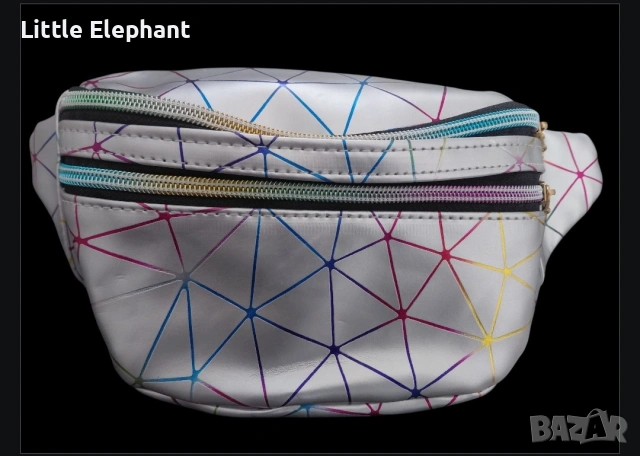 ​✨ Геометрична чанта за кръст с неонови детайли ✨/нова